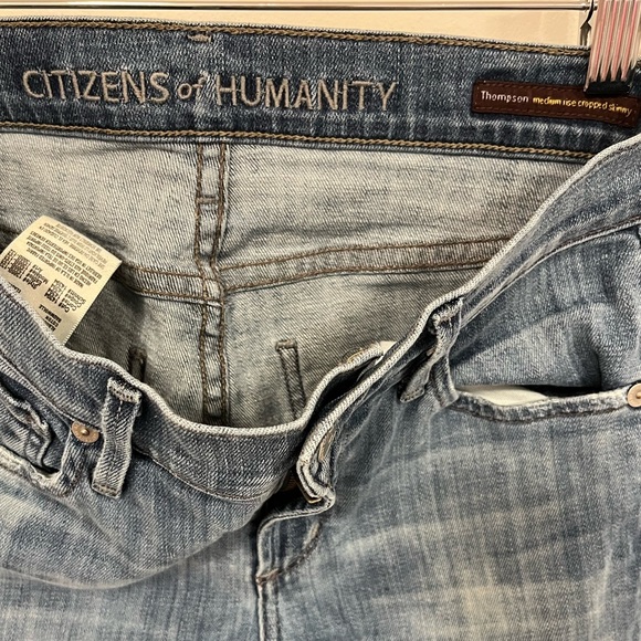 Citizens of Humanity Thompson Medium Rise Cropped Skinny Jeans 26 - Picture 11 of 13